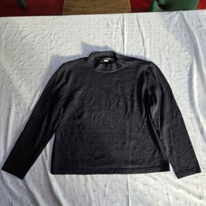 St. John Black Long Sleeve Sweater